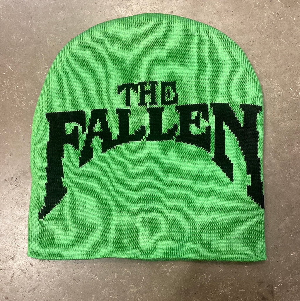 The Fallen Clothing “LIME GREEN” Skullie Beanie